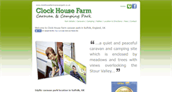 Desktop Screenshot of clockhousefarmcaravanpark.co.uk